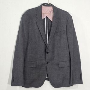 Haspel Sophisticated Gray Men's Blazer Sz 44 Wool
